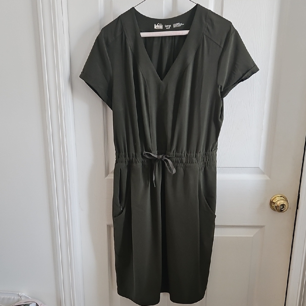 REI Dark Green Summer Dress